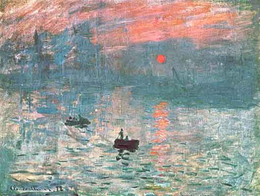 C. Monet: Impresin atardecer, 1872.