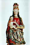 La Virgen con el Nio - Talla de estilo gtico flamenco (del siglo XVI) - Maran (Navarra)